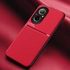 Per Realme C67 4G Classic Tilt Strip Grain Magnetico Antiurto PC + Custodia per telefono in TPU (Rosso)