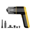 Aspirapolvere portatile per auto 6 in 1 Pompa ad aria ad aspirazione potente multifunzionale, Colore: giallo senza spazzole aggiornato