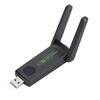 Scheda di rete wireless senza driver 1516 Gigabit Dual Band 5G 150Mbps Scheda di rete USB per computer (nero)