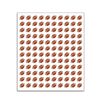 20 fogli/confezione (2400 adesivi in totale) Adesivi per palloni sportivi per scrapbooking e artigianato (pallone da rugby)