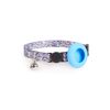 Custodia con design stampato per supporto per collare per animali AirTag con campanello e fibbia di sicurezza, stile: Night Coconut