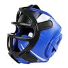 Casco da boxe per sparring Copertura protettiva per testa da combattimento tailandese, taglia: M (blu con maschera)