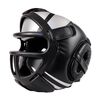 Casco da boxe per sparring Copertura protettiva per testa da combattimento tailandese, taglia: L (nero con maschera)