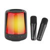 Altoparlante wireless per karaoke con luce ritmica RGB Zealot S66M, stile: doppio microfono (nero)