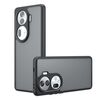 Per OPPO Reno11 Pro Global Armor Custodia per telefono TPU ibrida per PC con foro preciso (nero satinato)