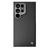 Per Samsung Galaxy S24 Ultra 5G NILLKIN Custodia per telefono in fibra aramidica con foro fine (nero)