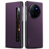 Per vivo X Fold3 Pro SULADA Kevlar 600D Texture Smart Window Custodia in pelle per telefono (viola)