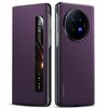 Custodia per cellulare in pelle Smart Window per vivo X Fold3 SULADA Kevlar 600D (viola)