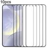 Per Samsung Galaxy S24+ SM-S926B 10 pezzi Lente in vetro esterna per schermo anteriore con adesivo OCA otticamente trasparente