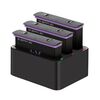 Per Insta360 X4 Tri-Slot Batterie Caricabatterie Rapido (Nero)