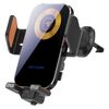 Supporto per telefono cellulare con staffa per caricabatterie wireless X15, supporto per presa d'aria per auto (nero)