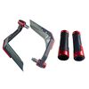 4 in 1 Accessori per la modifica della motocicletta Parabrezza antivento Copertura protettiva + Accessori per manopola dell'acceleratore in plastica per manubrio (rosso)