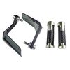 Accessori per la modifica della motocicletta 4 in 1 Parabrezza per clacson Copertura protettiva antivento + Accessori per impugnatura acceleratore in plastica per manubrio(Argento)