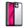 Per T-Mobile REVVL 7 5G Custodia per telefono in TPU ibrido acrilico serie colorata (nera)