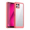 Per T-Mobile REVVL 7 5G Custodia per telefono in TPU ibrida acrilica serie colorata (rosso)