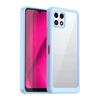 Per T-Mobile REVVL 7 5G Custodia per telefono in TPU ibrido acrilico serie colorata (blu)