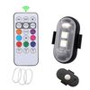 Spia lampeggiante colorata universale per telecomando senza fili per moto, dimensioni: tipo magnetico (1 luce 1 telecomando)