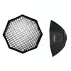 Softbox con griglia a nido d'ape Godox Octagon con supporto Bowens, dimensioni: 140 cm