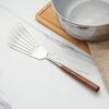 Utensili da cucina con manico in noce in acciaio inossidabile 304, gadget da cucina per ristoranti domestici, stile: spatola per friggere
