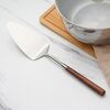 Utensili da cucina con manico in noce in acciaio inossidabile 304, gadget da cucina per ristoranti domestici, stile: spatola per torte