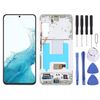 Per Samsung Galaxy S22 5G SM-S901B Digitalizzatore schermo LCD originale assemblaggio completo con cornice (bianco)