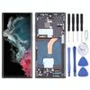Per Samsung Galaxy S22 Ultra 5G SM-S908B Digitalizzatore schermo LCD originale assemblaggio completo con cornice (nero)