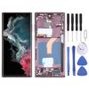 Per Samsung Galaxy S22 Ultra 5G SM-S908B Digitalizzatore schermo LCD originale assemblaggio completo con cornice (viola)