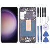 Per Samsung Galaxy S23 SM-S911B 6,43 pollici Versione UE OLED LCD Screen Digitizer assemblaggio completo con cornice (Nero)