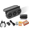 Ventilatore di scarico per finestrino dell'auto USB plug-in Ventilatore di ventilazione di raffreddamento per circolazione d'aria per auto, colore: nero solare