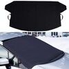 Parasole da neve per parasole in tessuto rivestito in argento per automobile, stile: elastico anteriore