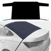 Parasole parasole per automobile in tessuto rivestito in argento, stile: elastico posteriore