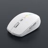 Mouse da gioco wireless silenzioso a 6 tasti a doppia modalità iMICE G904 (bianco)