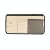 Borsa portaoggetti con cerniera per visiera parasole per auto (beige)