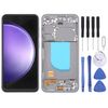 Per Samsung Galaxy S23 FE SM-S711B TFT LCD Screen Digitizer Assembly completo con telaio, non supporta l'identificazione delle impronte digitali (grigio)