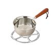 500 ml con griglia in acciaio inox 316 Mini pentola per olio e latte caldo, padella per friggere le uova
