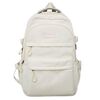 Zaino per studenti Borsa da viaggio leggera Borsa da pendolare di grande capacità per uomini e donne (bianco)