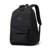 Zaino tinta unita per adolescenti, borsa da scuola, borsa da viaggio, borsa a tracolla per uomo e donna (nero)