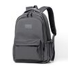 Zaino tinta unita per adolescenti, borsa da scuola, borsa da viaggio, borsa a tracolla per uomo e donna (grigio)