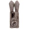 Per Samsung Galaxy S21 Ultra 5G Custodia per telefono in TPU con simpatico coniglio di peluche (marrone)