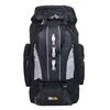 90L + 10L Borsa da escursionismo in nylon impermeabile multifunzionale per esterni di grande capacità (nero)