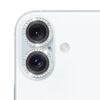 Per iPhone 16/16 Plus 9H Point Drill Anello di protezione per obiettivo della fotocamera (verde)