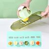 Tritatutto da cucina per frutta e verdura con protezione per le mani, per affettare patate e cetrioli, stile: set da 6 lame