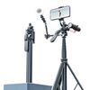 Selfie stick con treppiede in metallo da 2 m con 4 interfacce di espansione e luce di riempimento D07 per fotocamera del telefono