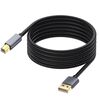 Cavo di estensione per trasmissione dati stampante USB 2.0 A maschio a B maschio con porta quadrata, lunghezza: 3 m