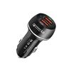 Caricabatterie per auto completamente compatibile USB QC3.0 45W 30W + USB 2.0 (nero)