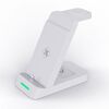 B20 18W Tipo-C 3 in 1 Supporto di ricarica verticale Supporto per telefono per Samsung Watch / Galaxy Buds (bianco)