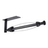Portarotolo di carta da cucina in acciaio inox con smorzatore, porta rotolo di carta per pellicola trasparente senza perforazione, stile: YS1 Square Black Silver Line