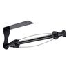 Porta rotolo di carta da cucina in acciaio inox con smorzatore, porta rotolo di carta per pellicola trasparente senza perforazione, stile: YL3 Square Black Silver Line
