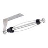 Portarotolo di carta da cucina in acciaio inox con smorzatore, porta rotolo di carta per pellicola trasparente, senza perforazione, stile: YL3 quadrato argento
