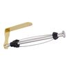 Porta rotolo di carta da cucina in acciaio inox con smorzatore, porta rotolo di carta per pellicola trasparente senza perforazione, stile: YL3 rotondo bicolore